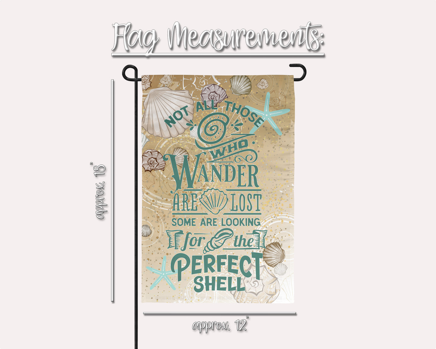 12x18 garden flag perfect for beach homes and outdoor retreats | imperfect by design co