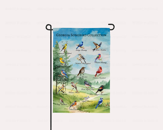 Garden Flag Featuring Georgia Songbird Collection