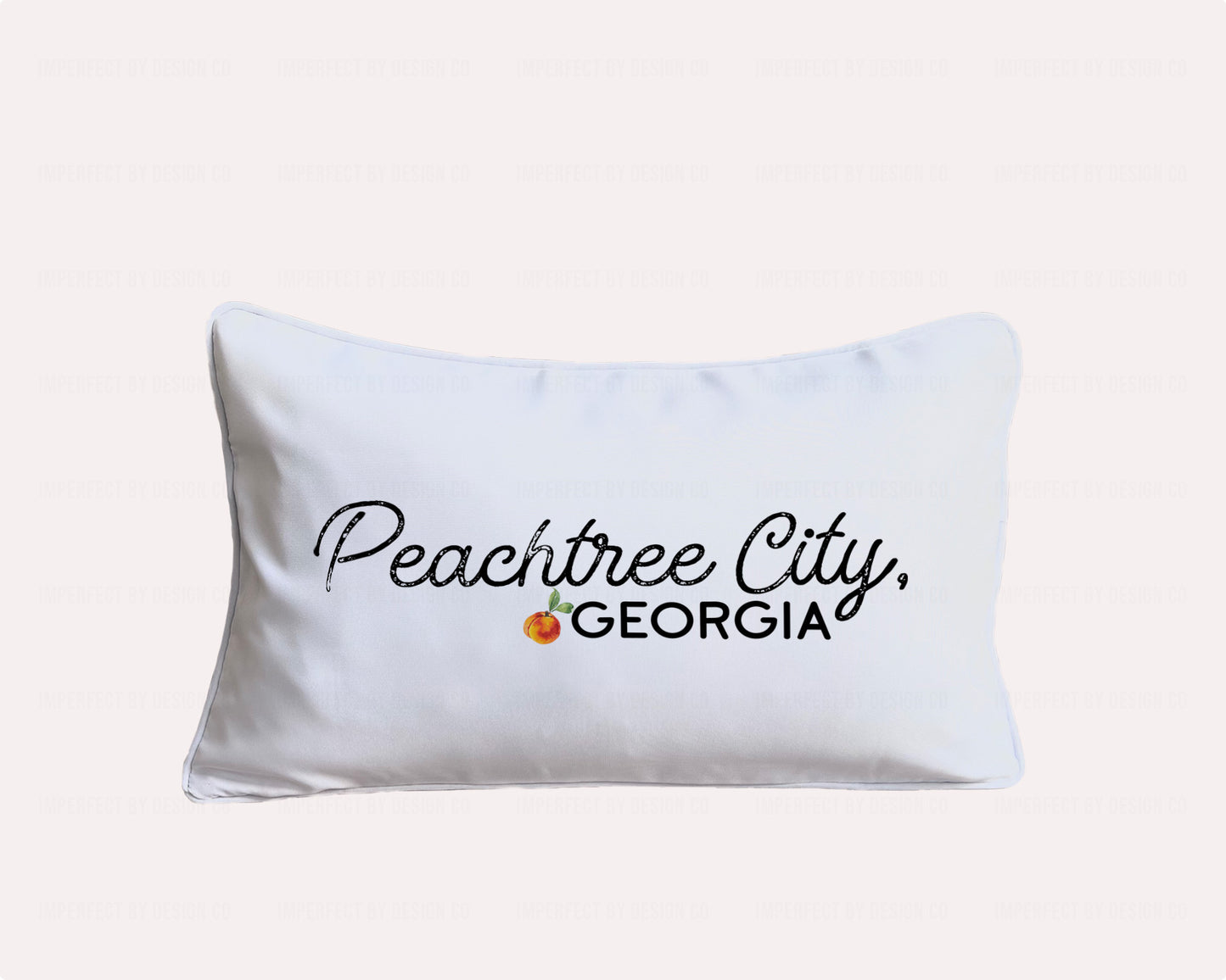 Peachtree City, Georgia Peach Blossom - In-/Outdoor Pillow Cover
