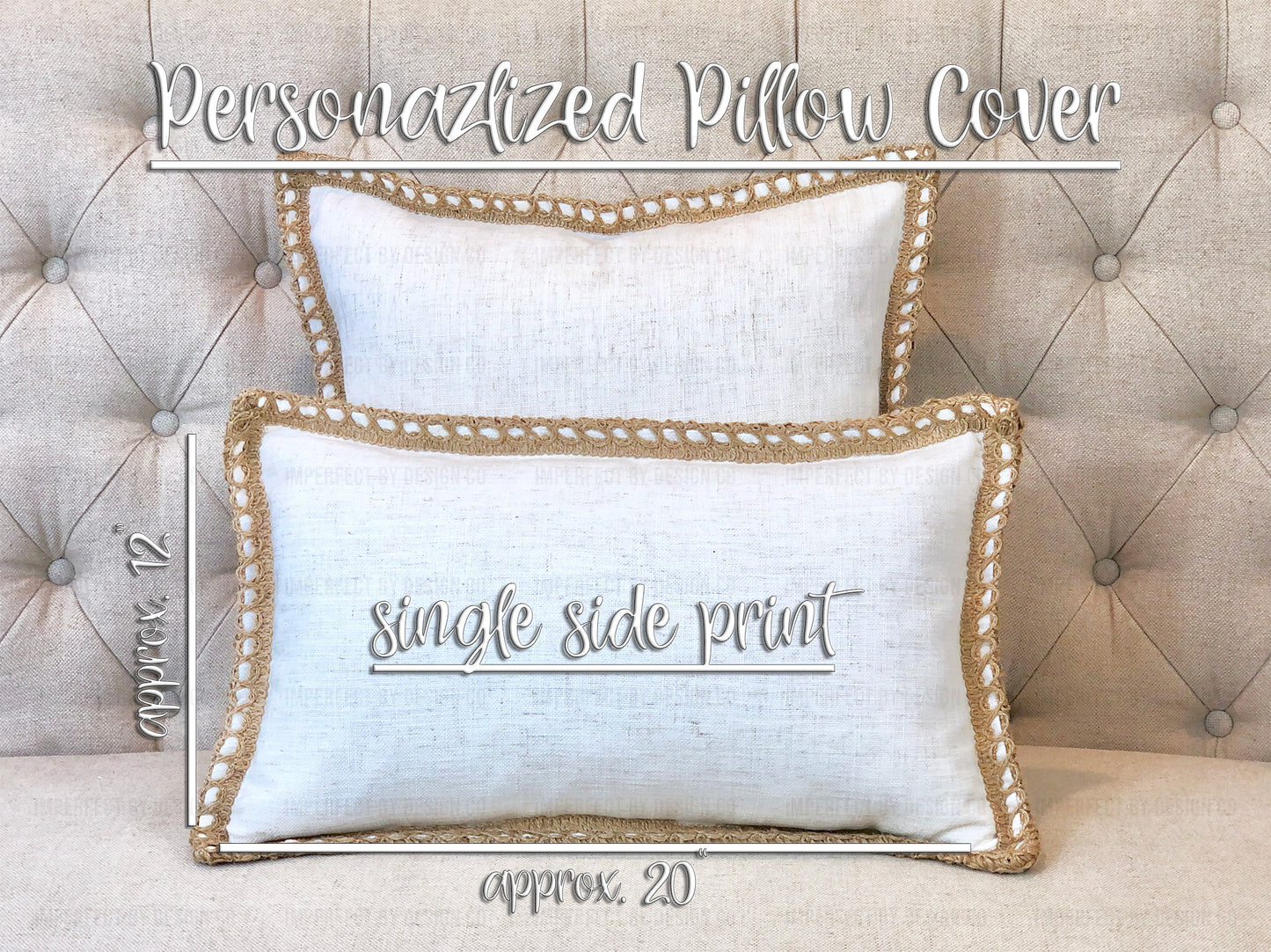 Exquisite 12x20-inch decorative pillow cover, ideal for home decor and heartfelt gifts | imperfect by design co