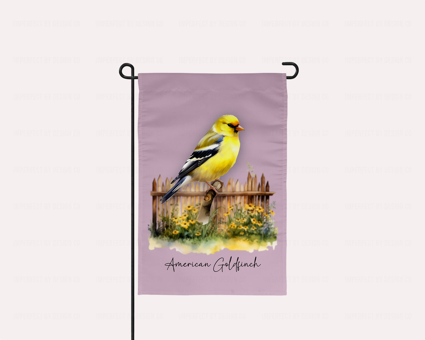 Garden Flag Featuring American Goldfinch