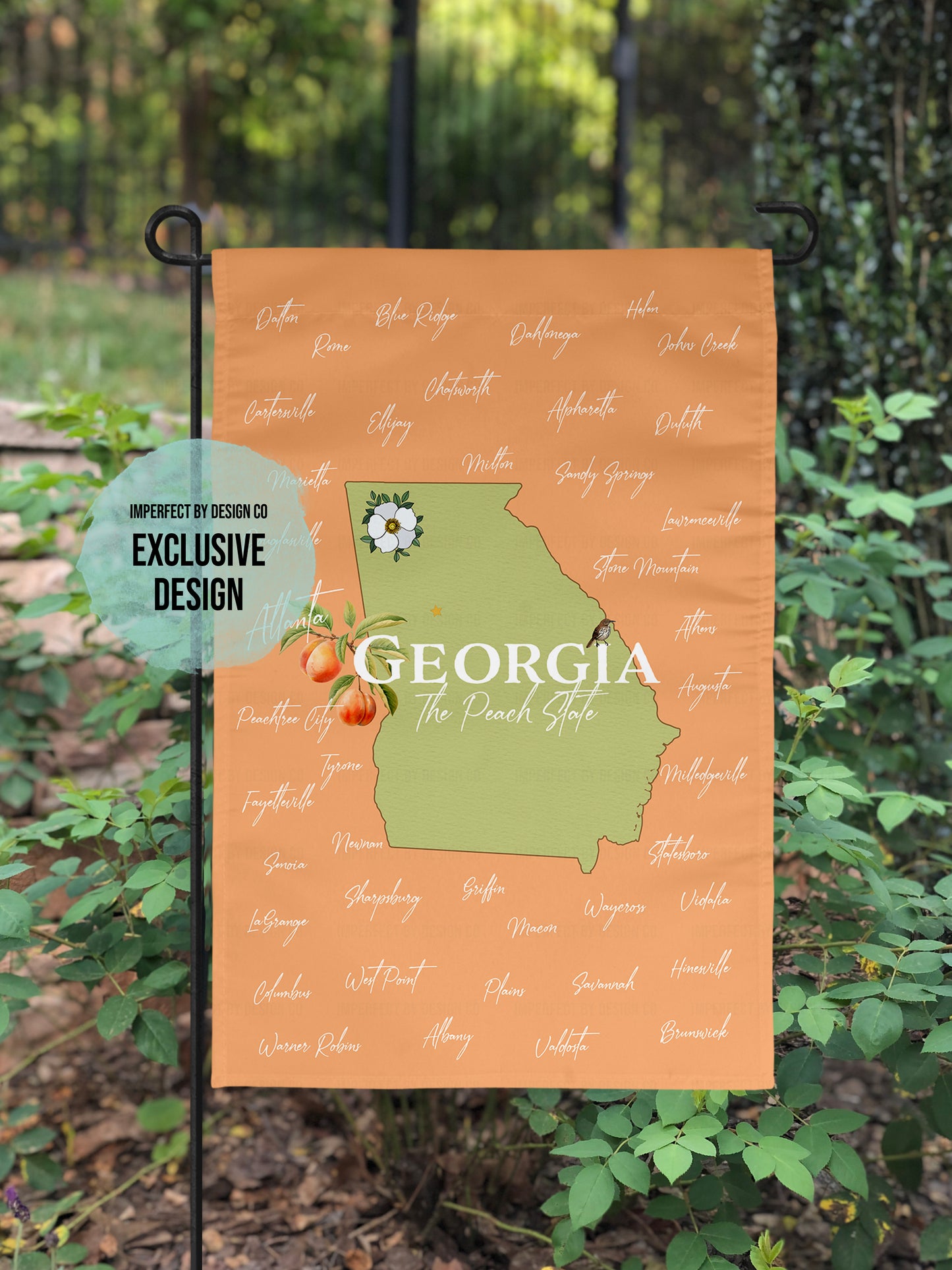 Garden Flag Featuring Georgia 'The Peach State'