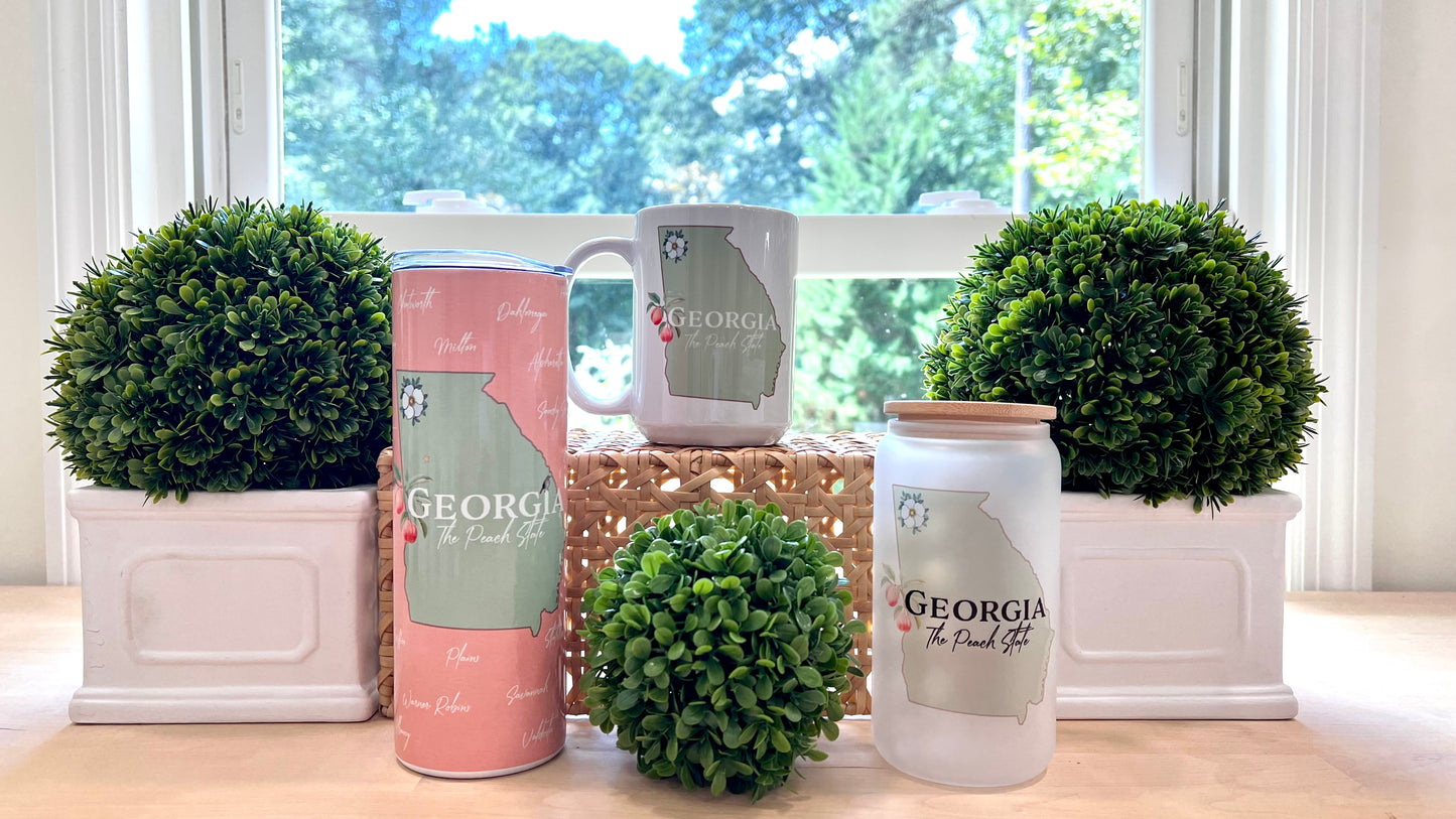 Coffee Mug Featuring Georgia 'The Peach State'