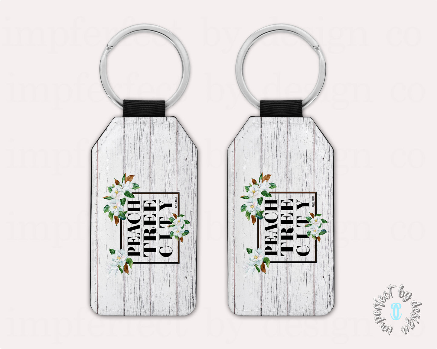 Peachtree City Magnolia Blossoms - Keychain