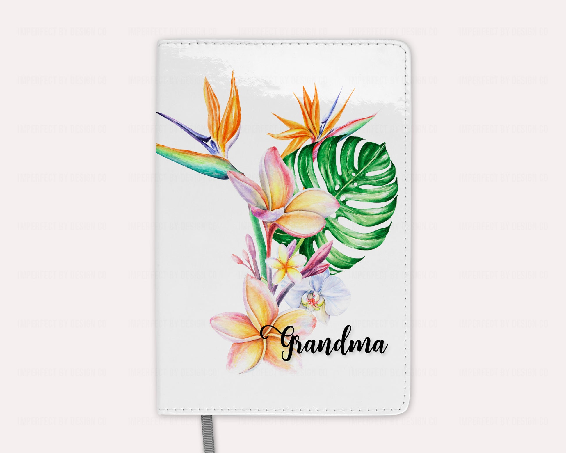 Tropical bouquet personalized 100 line page journal | imperfect by design co