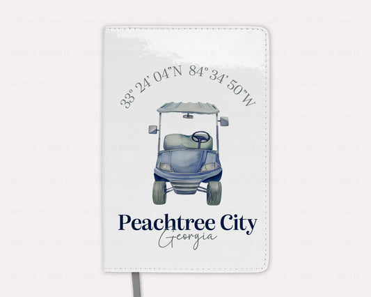 Peachtree City Journal With Golf Cart and Town Center Coordinates