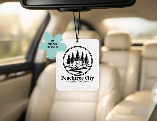 Peachtree City, Golf Cart, All Paths - Air Freshener