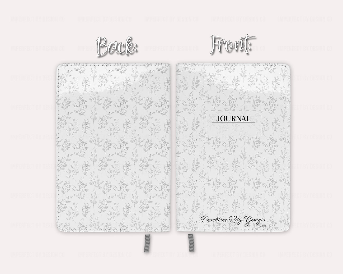 A beautiful notebook/journal with a Peachtree City Georgia design, perfect for taking notes or jotting down your thoughts. | imperfecrt by design co