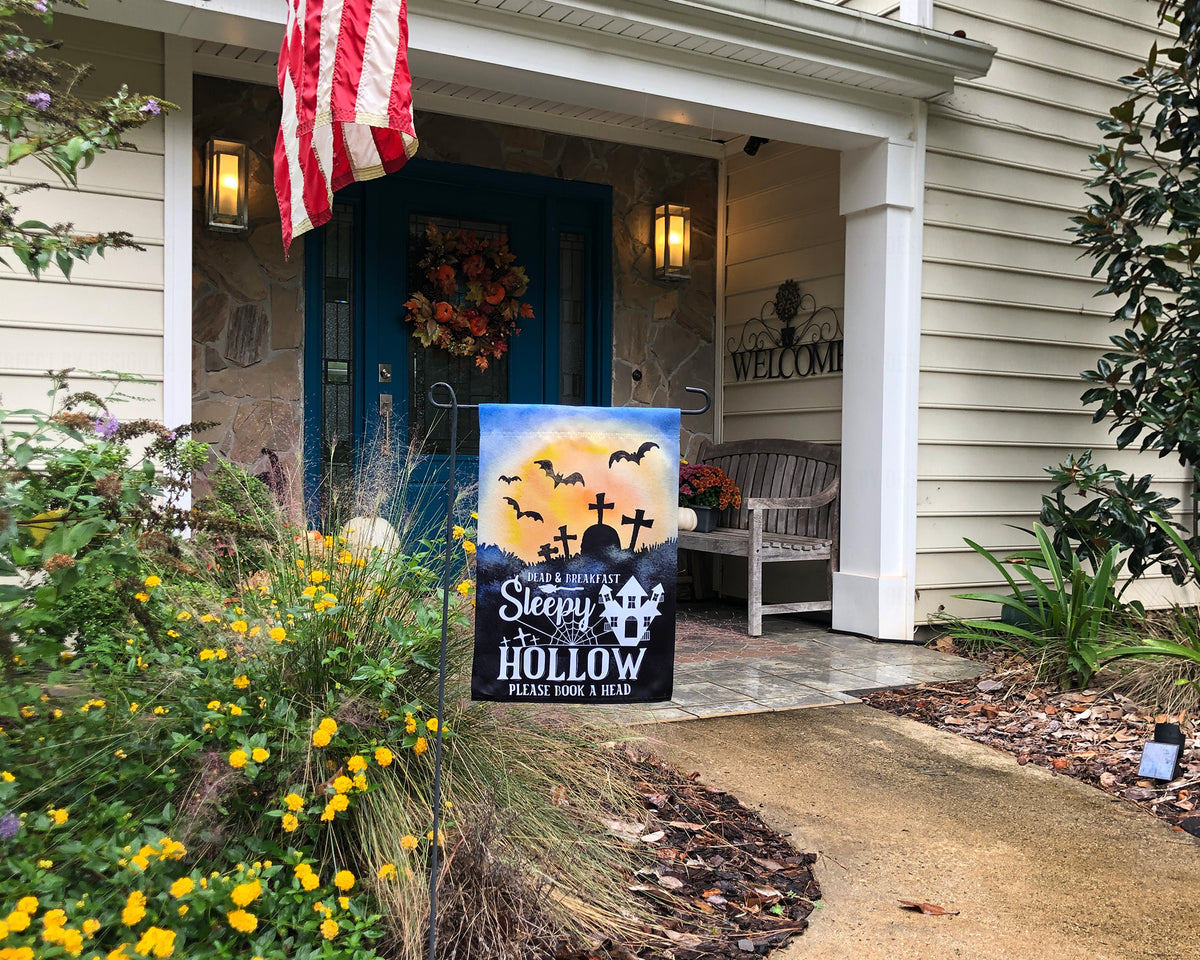 Dead and Breakfast - Sleepy Hollow - Halloween Garden Flag