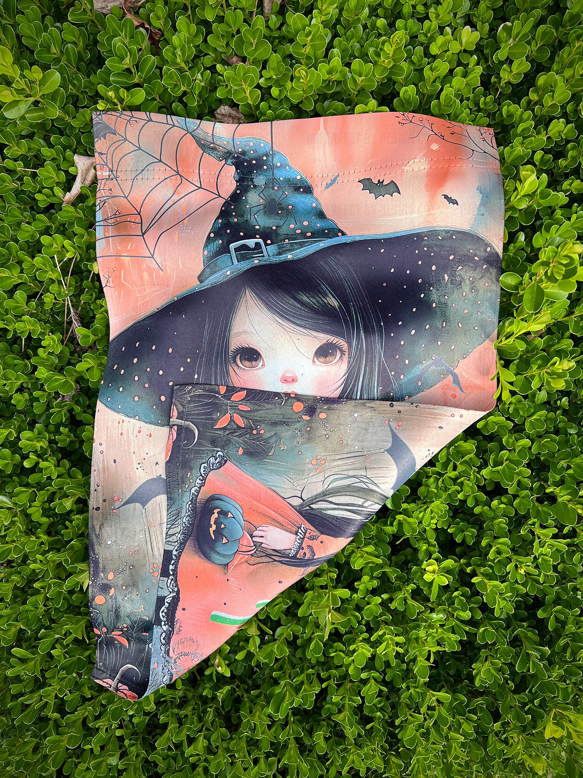 "Trick or Treat"  Little Halloween Witch - Garden Flag