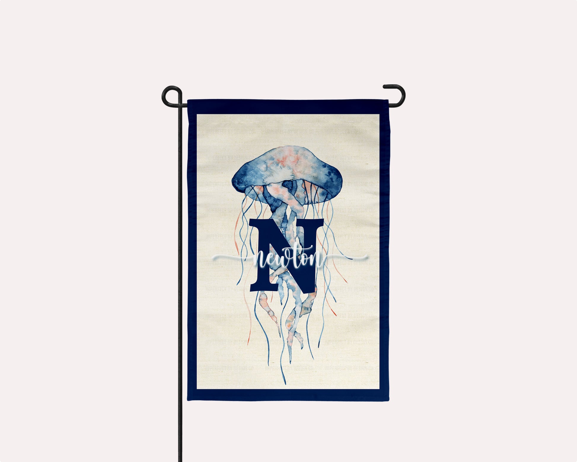Jellyfish garden flag for beach lovers and coastal charm | imperfect by design co