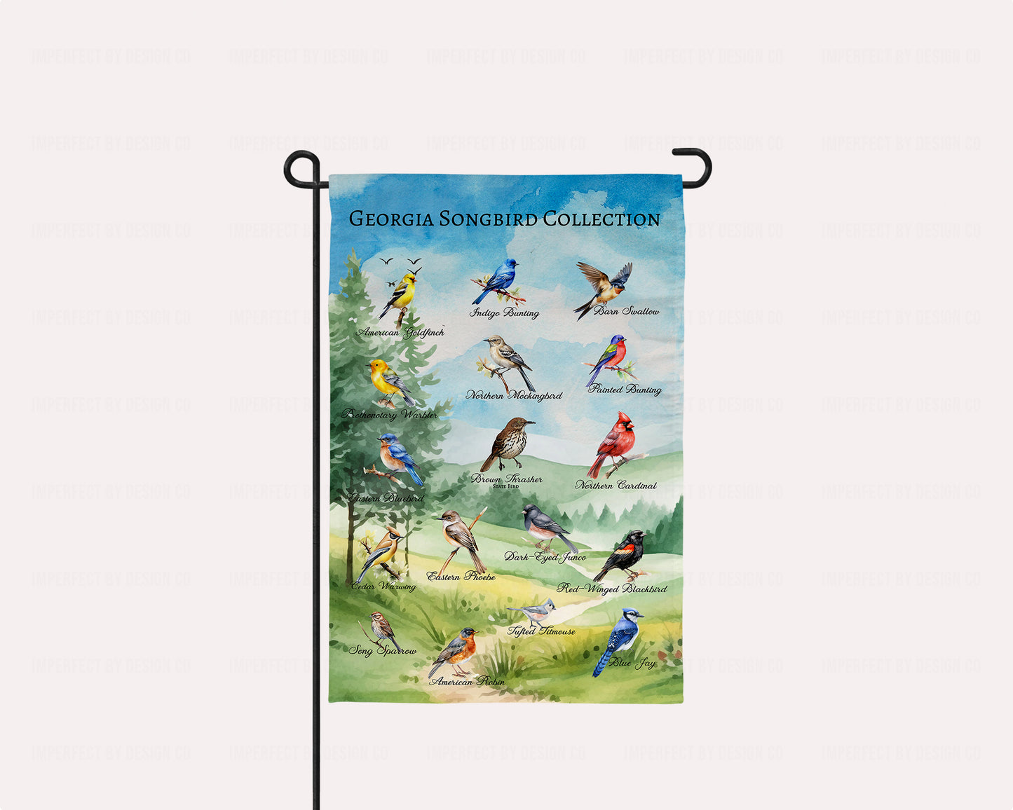 Garden Flag Featuring Georgia Songbird Collection
