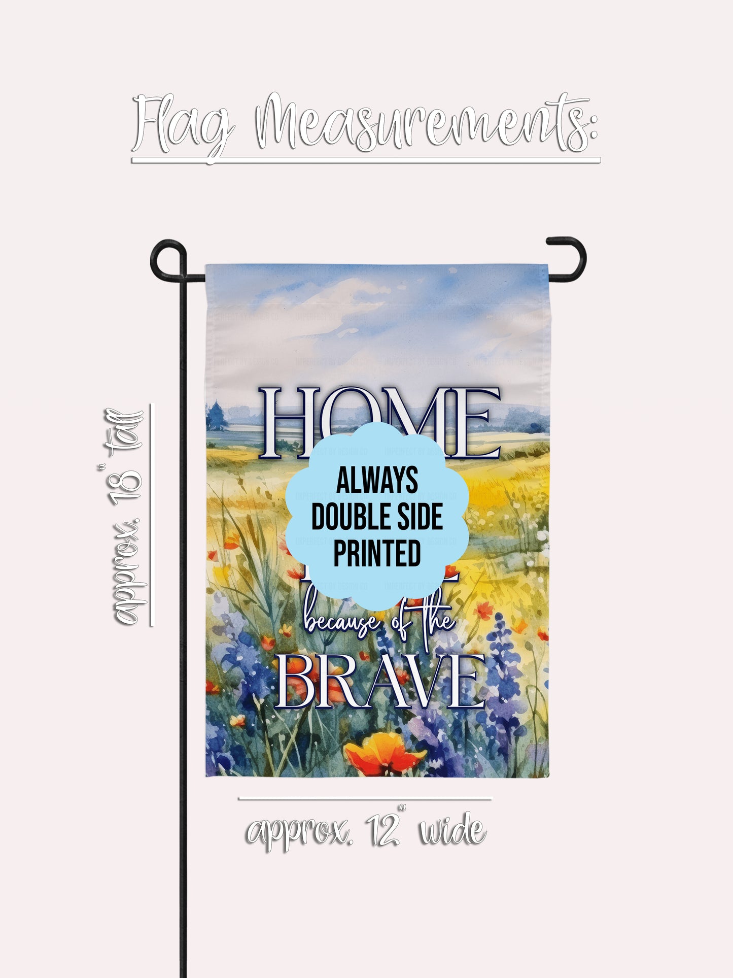 "Home of the Brave" Patriotic Summer - Garden Flag