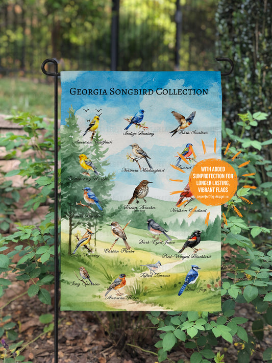"Georgia Songbird Collection" - Garden Flag