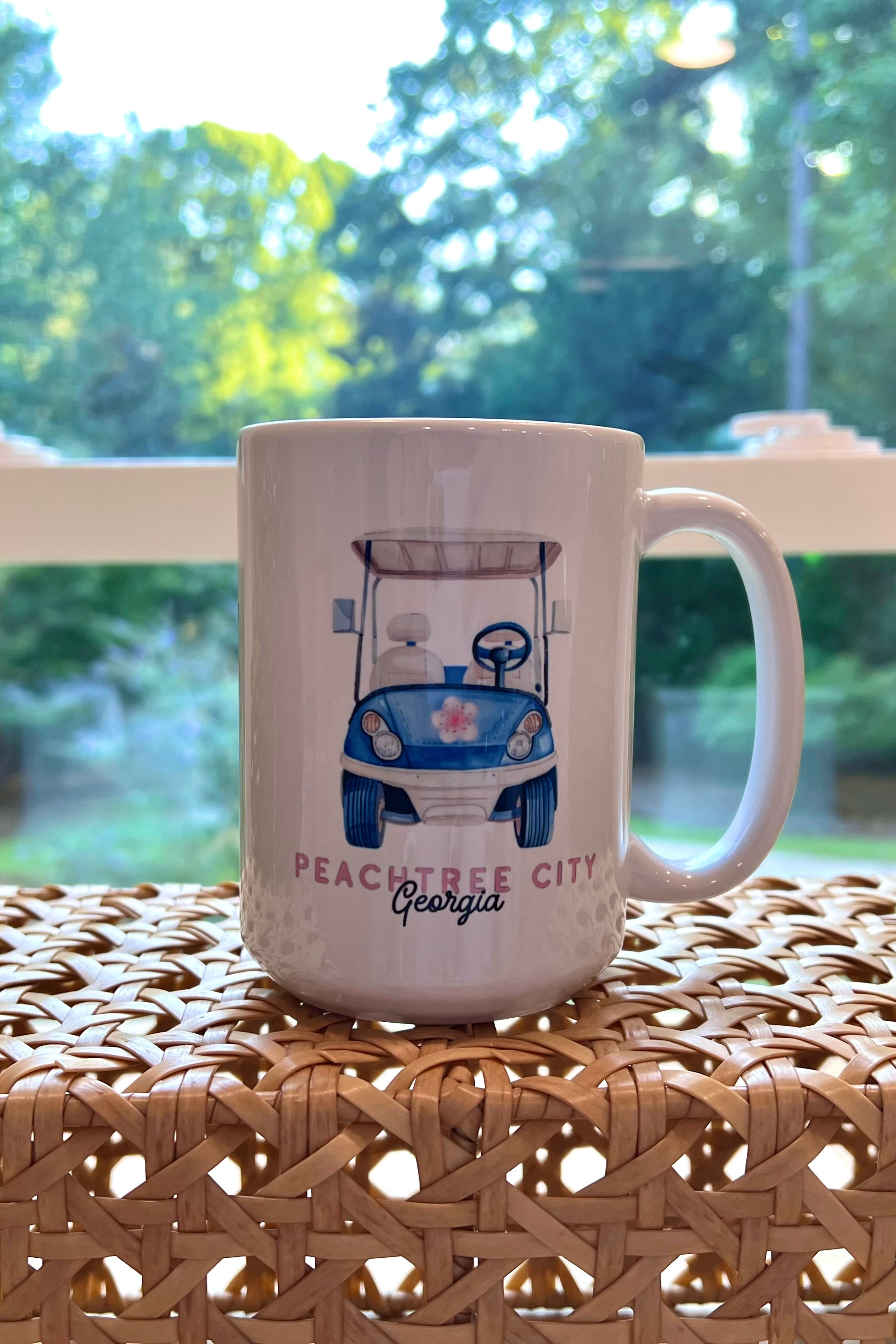15oz Coffee Mug Peachtree City Golf Cart