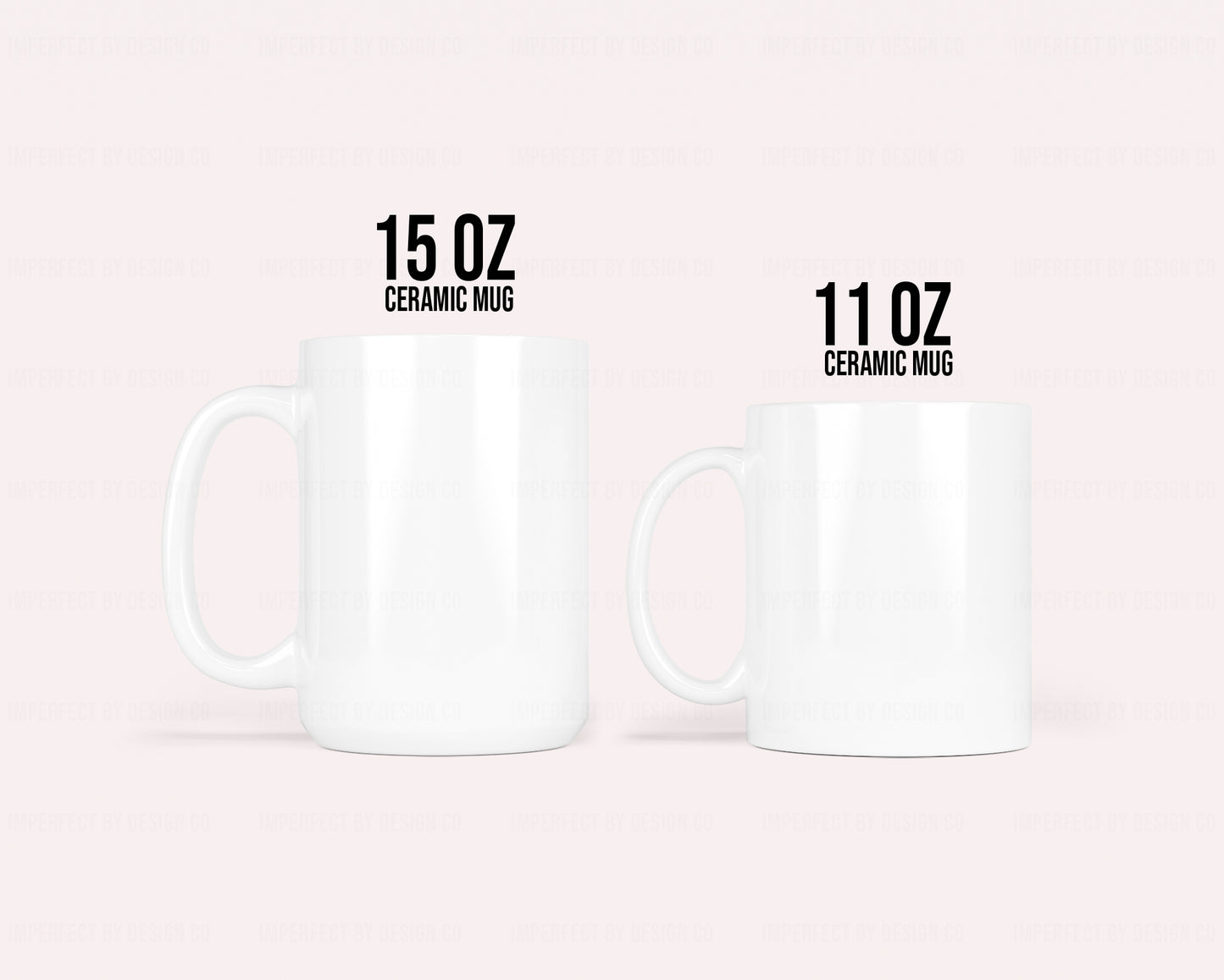 11 or 15oz Coffee Mug Size Comparison | imperfect by design co