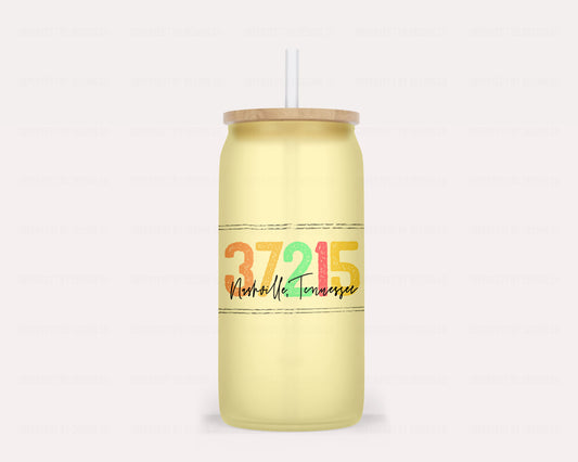 16oz Hometown Pride Collection: Yellow Color Changing Glass Tumbler  | imperfect by design co