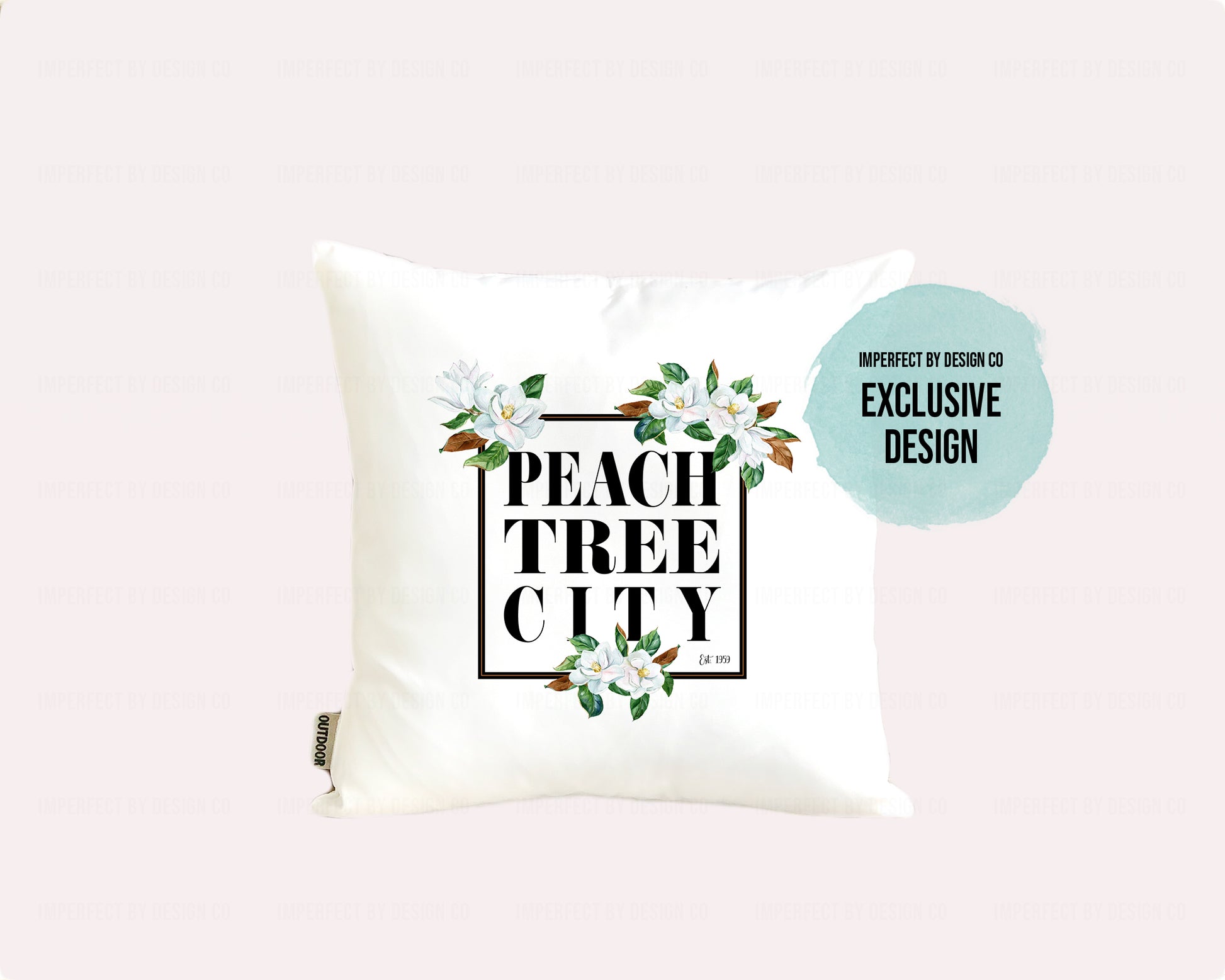 imperfect by design co Exclusive Peachtree City Magnolia Indoor Outdoor Pillow Cover