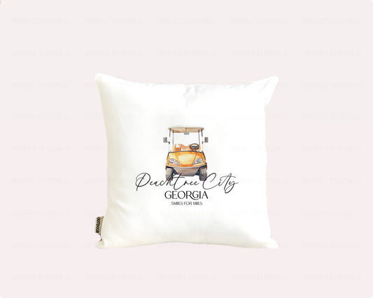 Peachtree City Georgia “Smiles for Miles” - Porch Pillow Cover