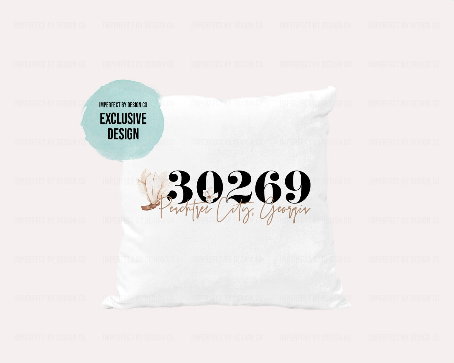 Magnolia Blossom, Peachtree City Georgia 30269 - Velvet Pillow Cover