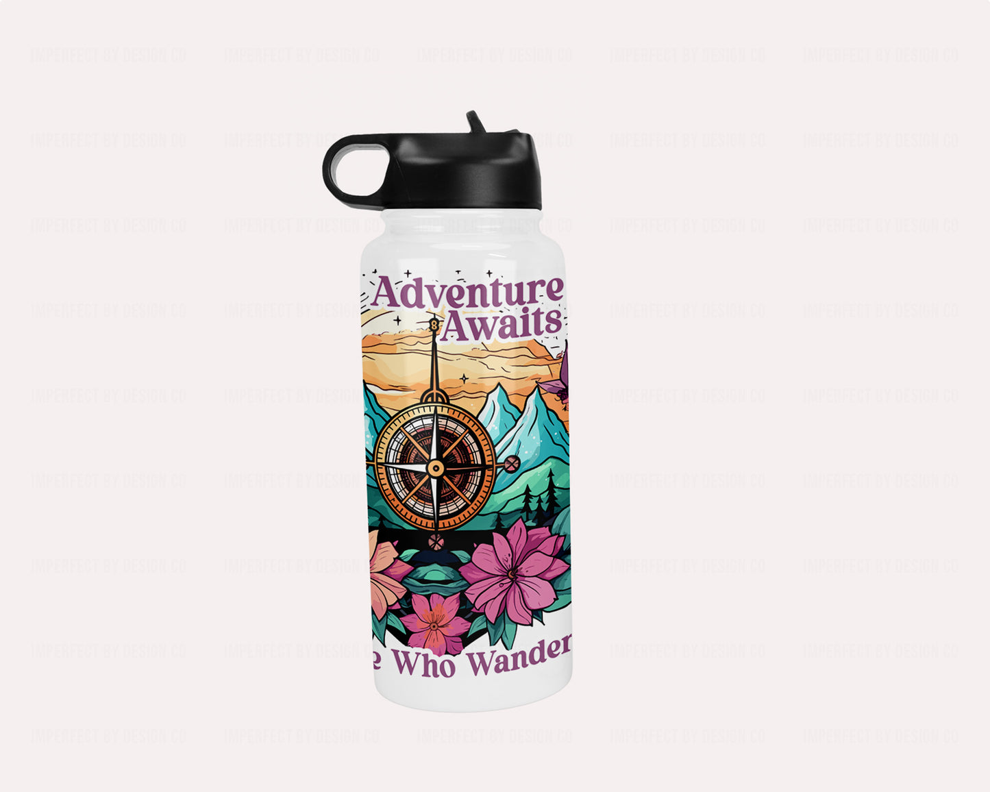 Adventure Awaits 32oz Sports Hydro Water Bottle Wilderness Wanderlust Colelction