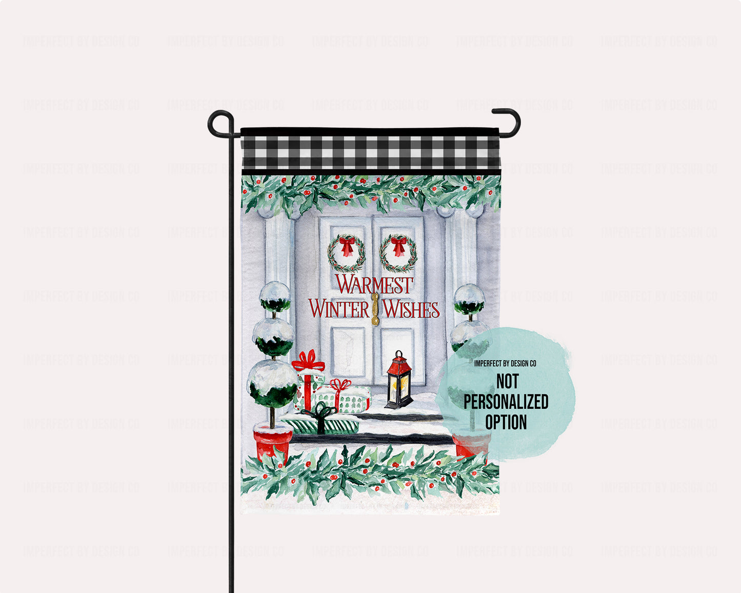 Personalized Warm Winter Wishes - Garden Flag