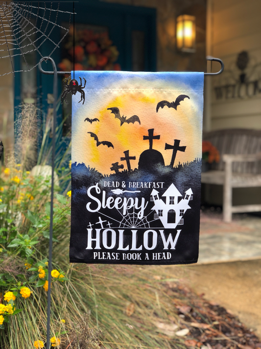 Dead and Breakfast - Sleepy Hollow - Halloween Garden Flag