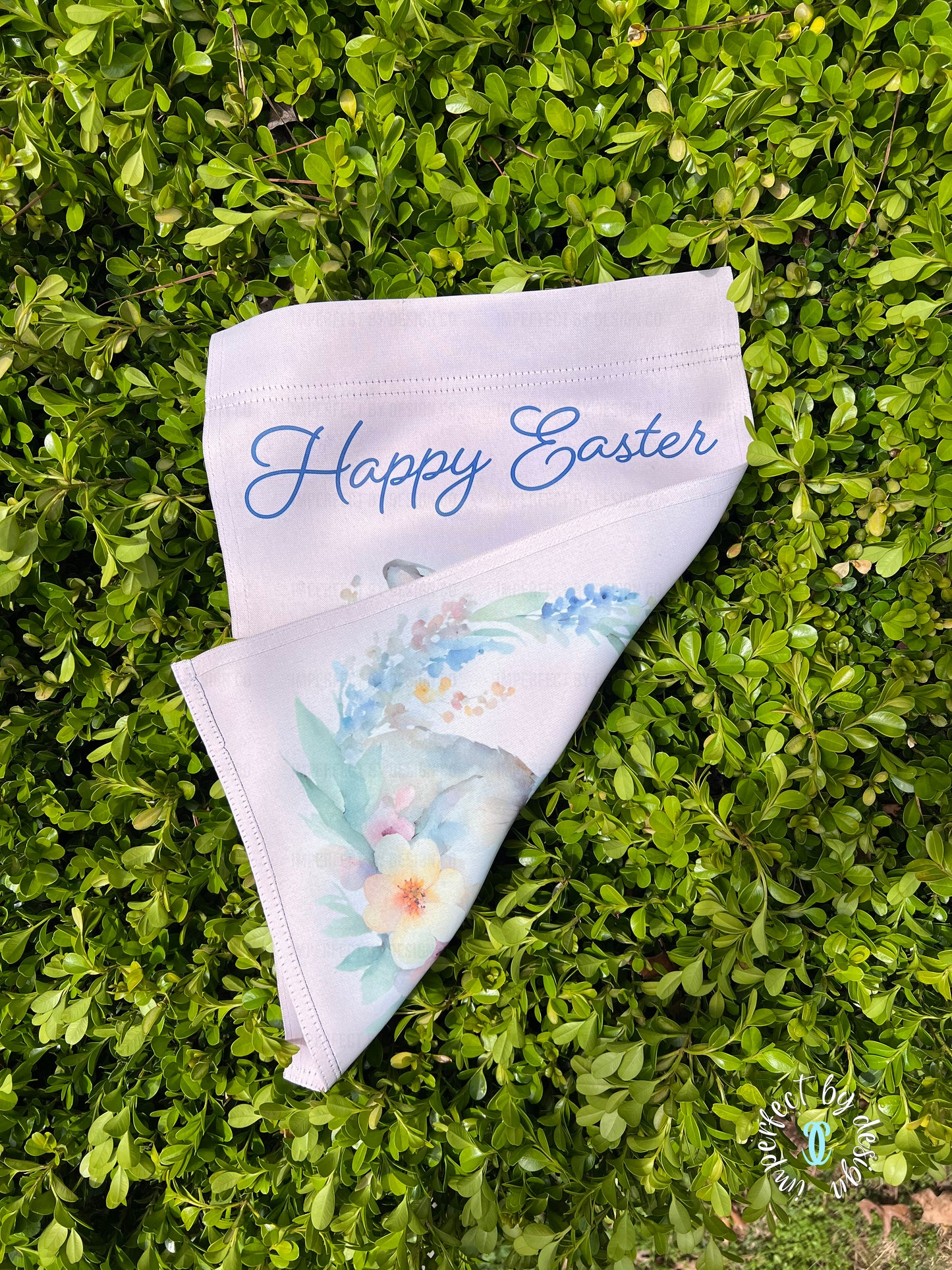 Personalized Happy Easter - Bunny in Wreath