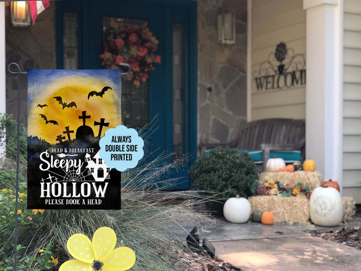 Dead and Breakfast - Sleepy Hollow - Halloween Garden Flag
