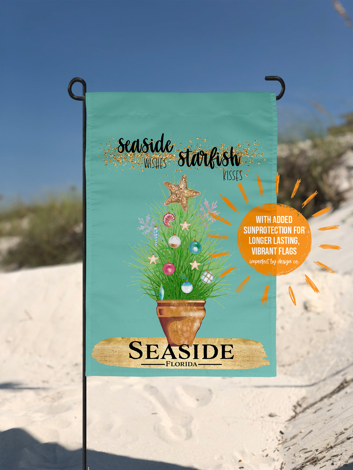 Personalized 'Seashell Wishes and Starfish Kisses' - City & State Flag