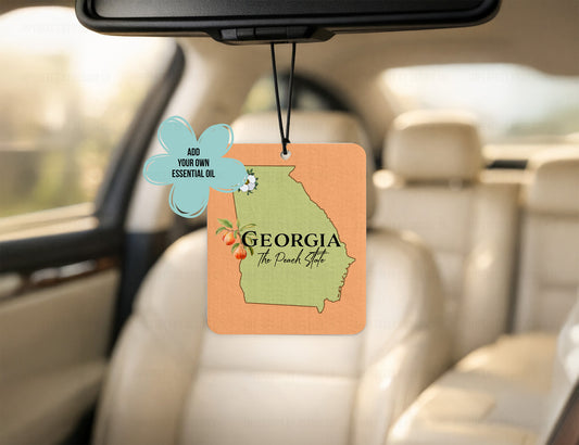 Georgia The Peach State - Air Freshener