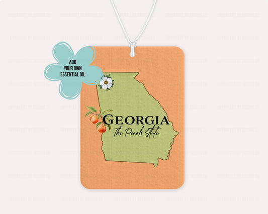 Georgia The Peach State - Air Freshener