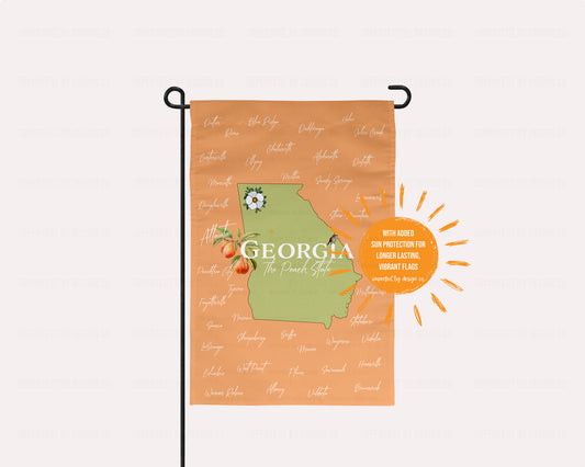 Garden Flag Featuring Georgia 'The Peach State'