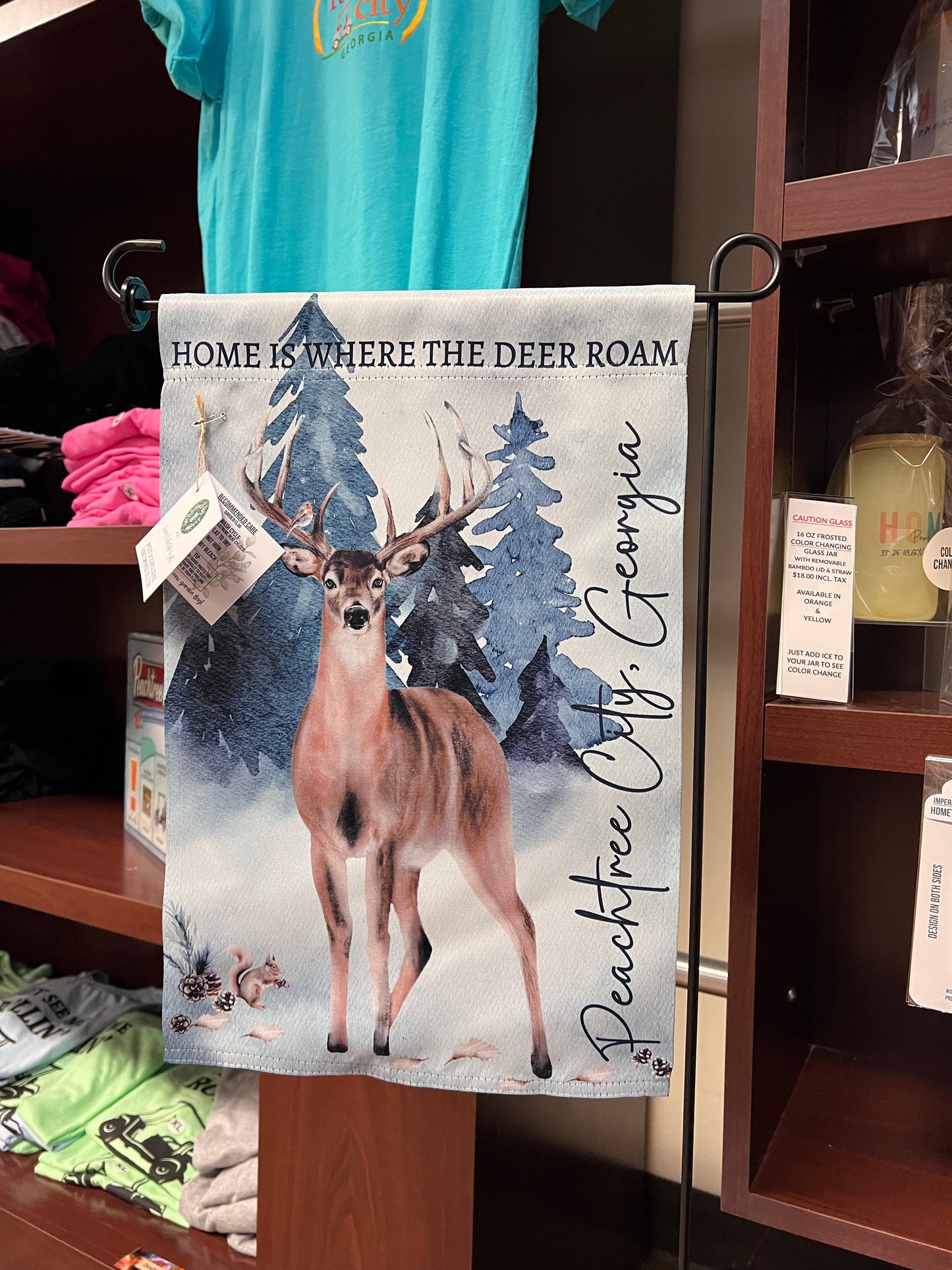 Personalized Garden Flag "Home is Where the Deer Roam"