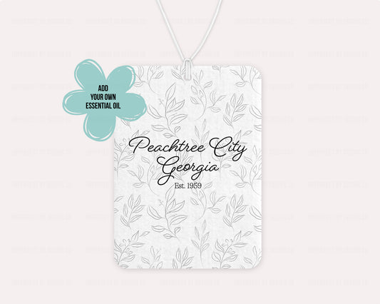 Peachtree City, Georgia, Whimsical Leaves - Air Freshener