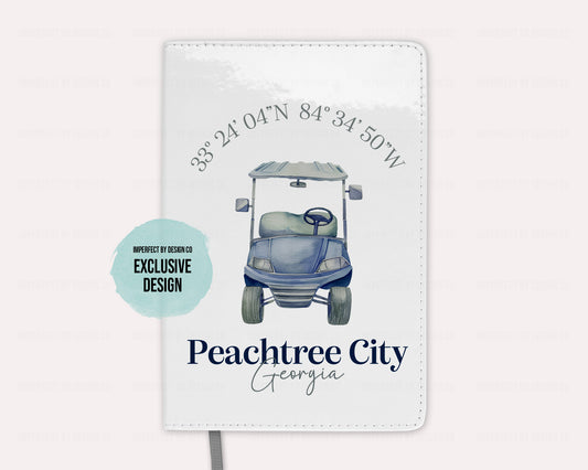 Peachtree City, Georgia Golf Cart with Coordinates - Journal