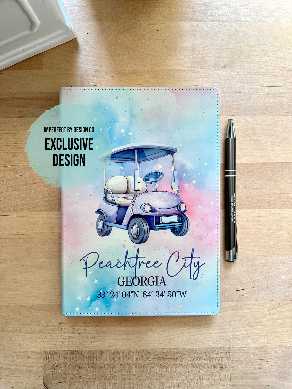 Peachtree City, Colorful, Golf Cart, Let Your Creativity Shine  - Journal