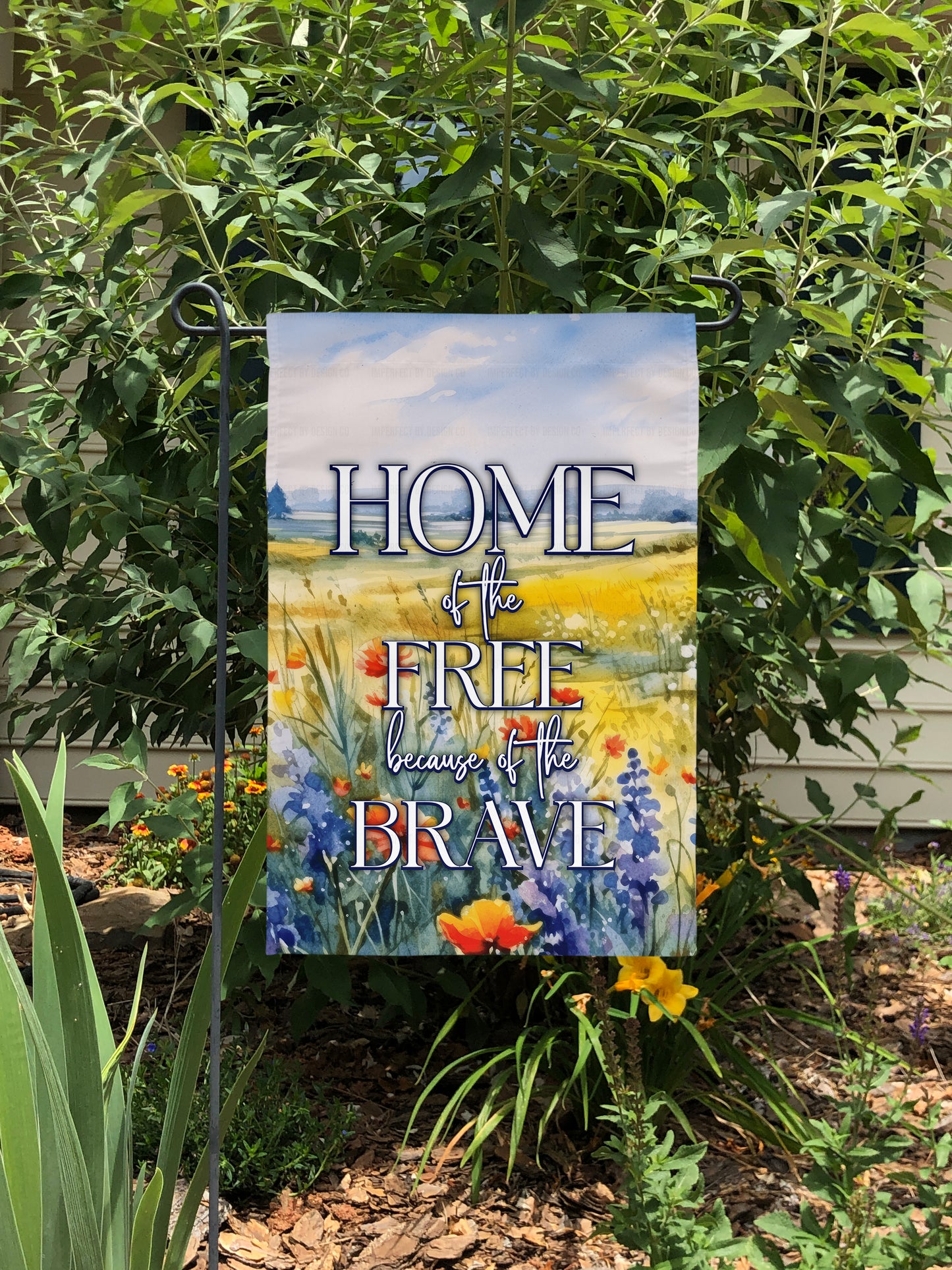 "Home of the Brave" Patriotic Summer - Garden Flag