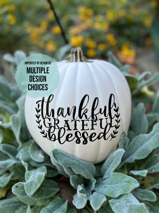 Antique White Medium Size Faux Pumpkin – Thanksgiving Fall Decor