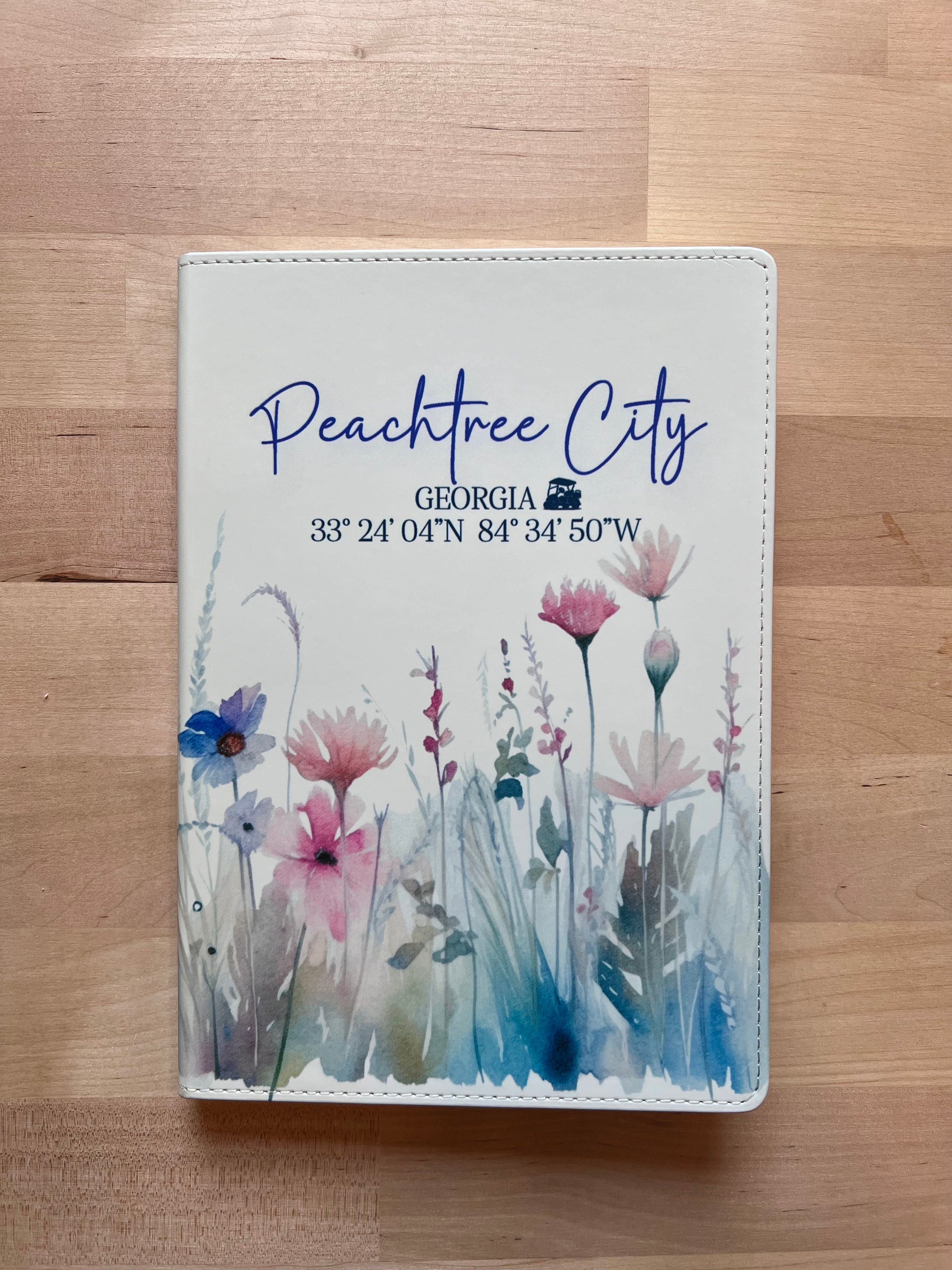 Wildflower Peachtree City Georgia Coordinates Journal 