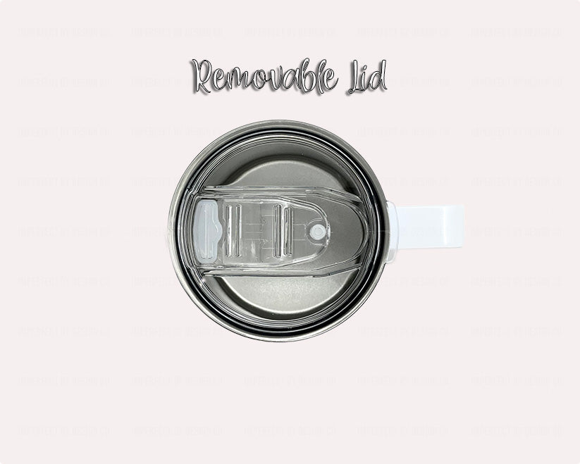 12oz Eco-friendly camper mug with removable slider lid and reusable plastic straw | imperfect by design co